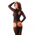 Sensual Open Crotch Black Catsuit for Intimate Occasions